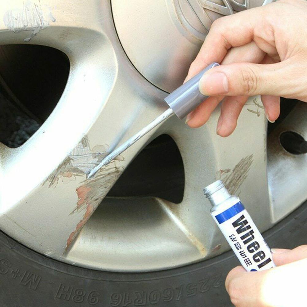 Car Wheel Scratch Repair Paint Pen Aluminum Alloy White Spray Car Tread ...