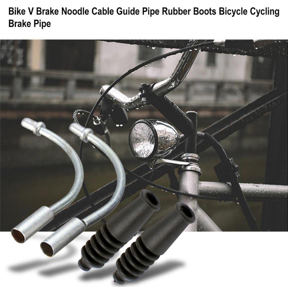 2Pcs V Brake Noodles Cable Guide Bend Tube Pipe for Bicycle Folding Bike Sightly