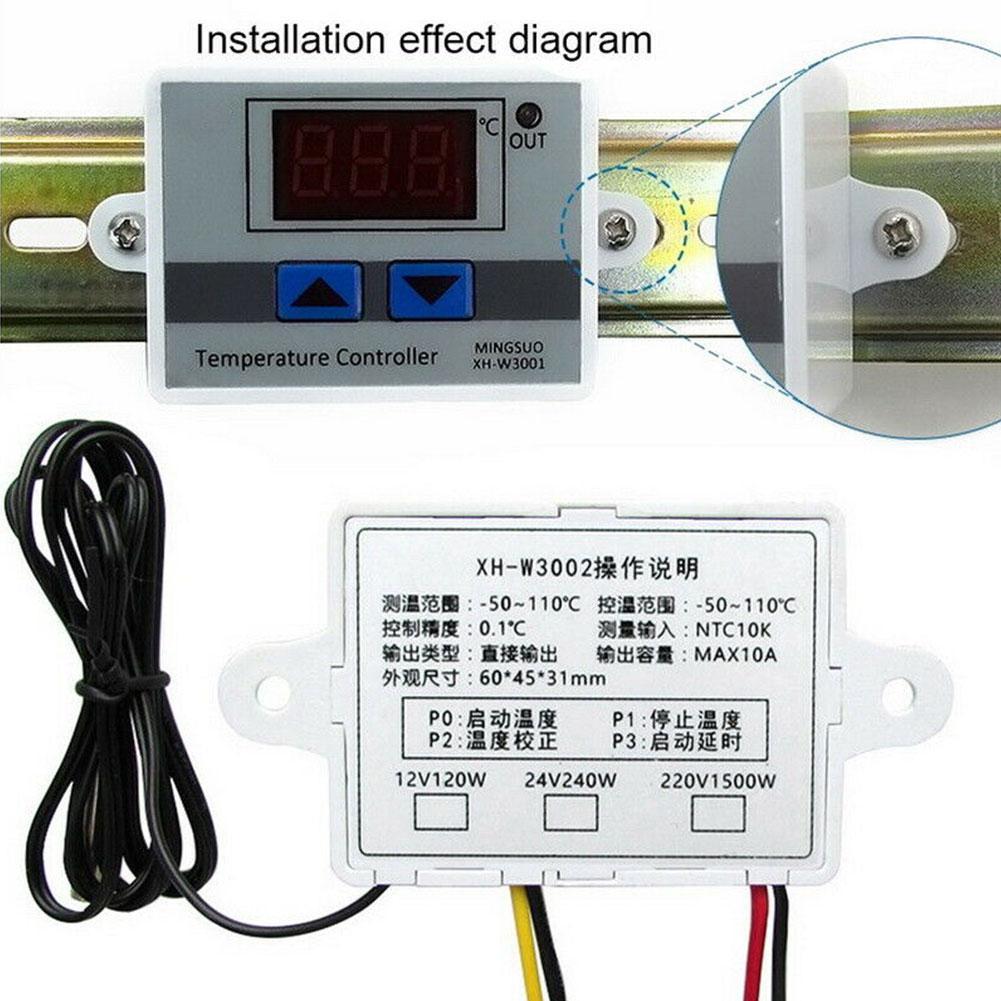 digital temperature controller with probe