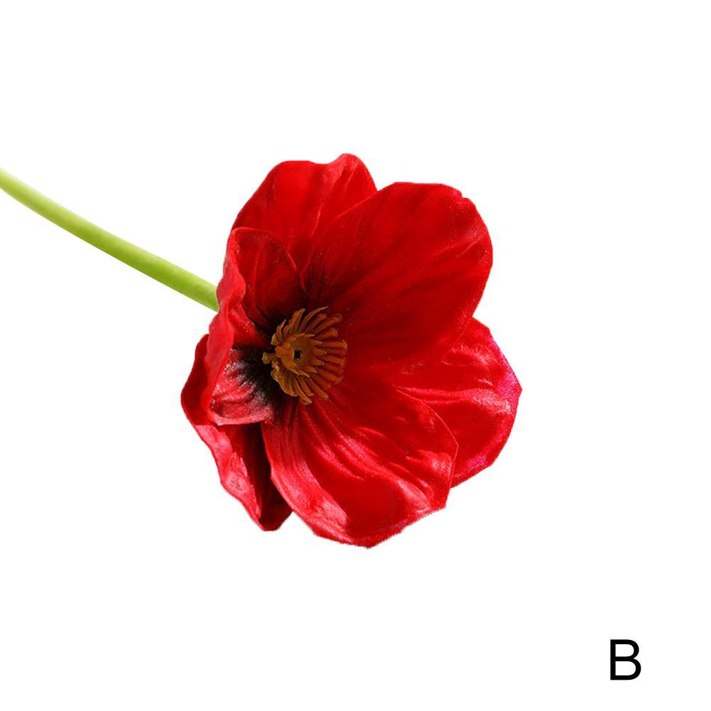 Artificial Poppy Flowers Decorative Silk Flowers Wedding Party Home