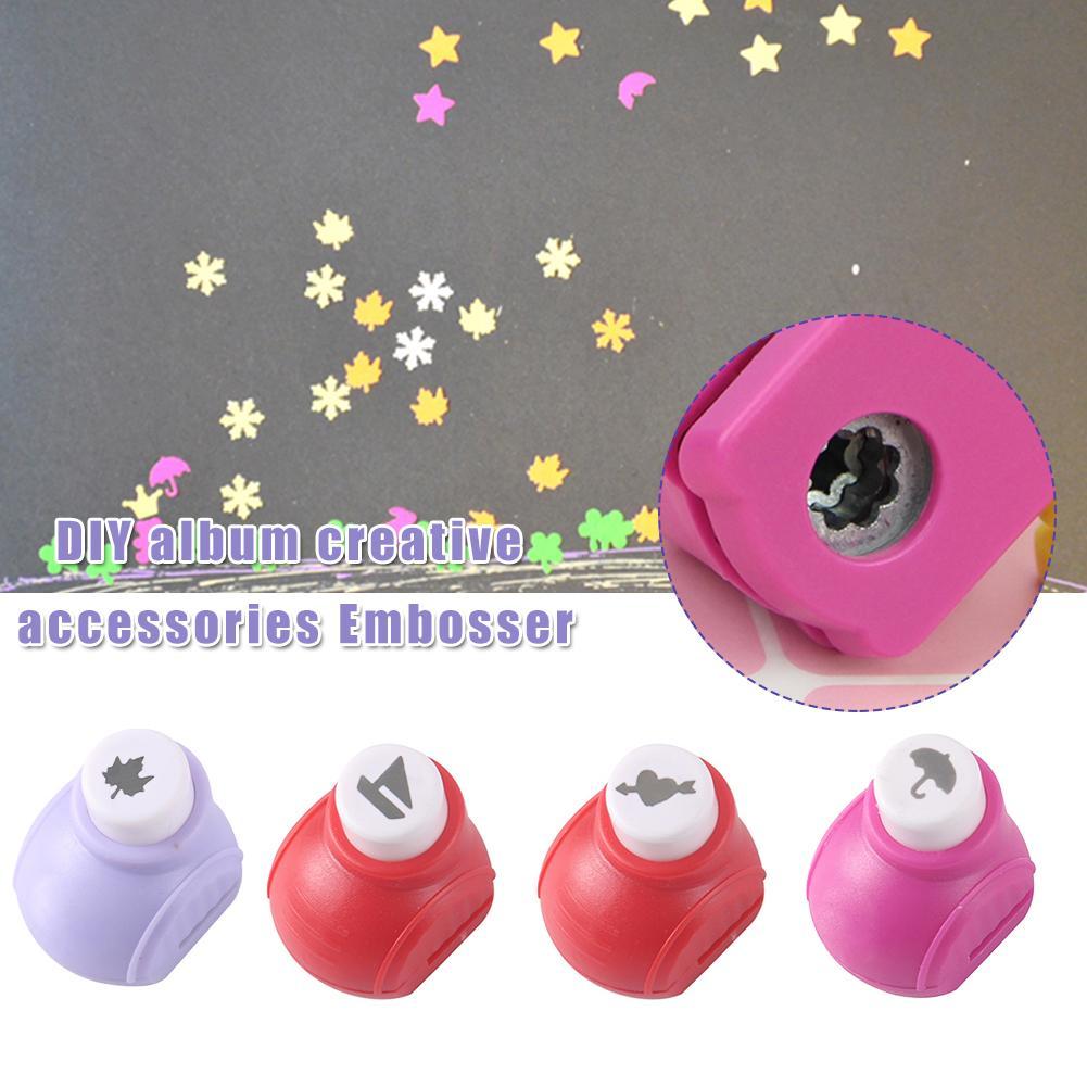 DIY Craft Kids Scrapbook Paper Circle Flower Cartoon Hole Colorful Punch L3Y9