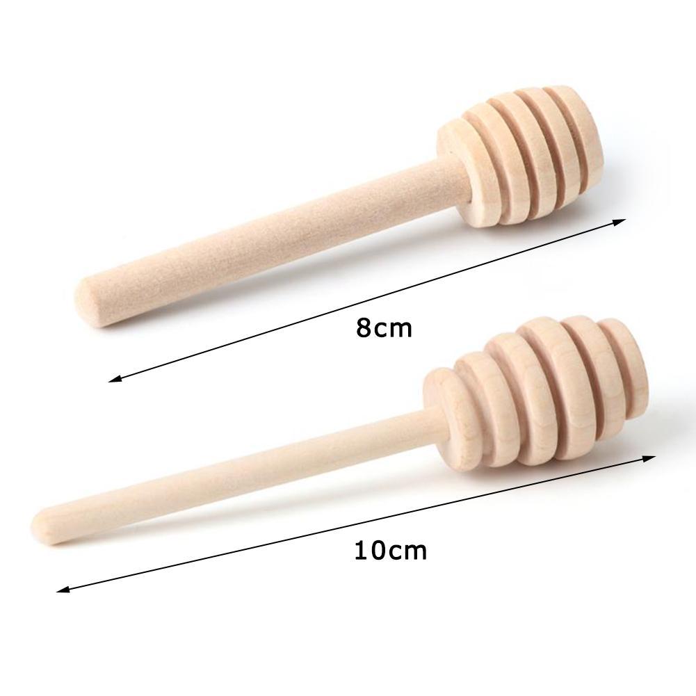 8//10cm Honey Wooden Dipper Dip Server Dipper Dripper Spoon Q3Q5
