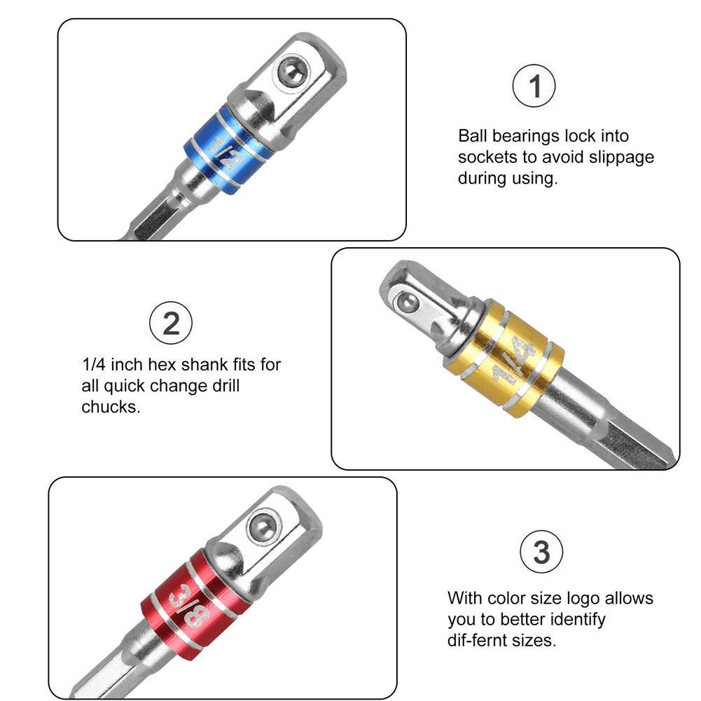 105 Right Angle Drill Adapter Flexible Shaft Extension Set 1//4/" Hex Shank K7O1