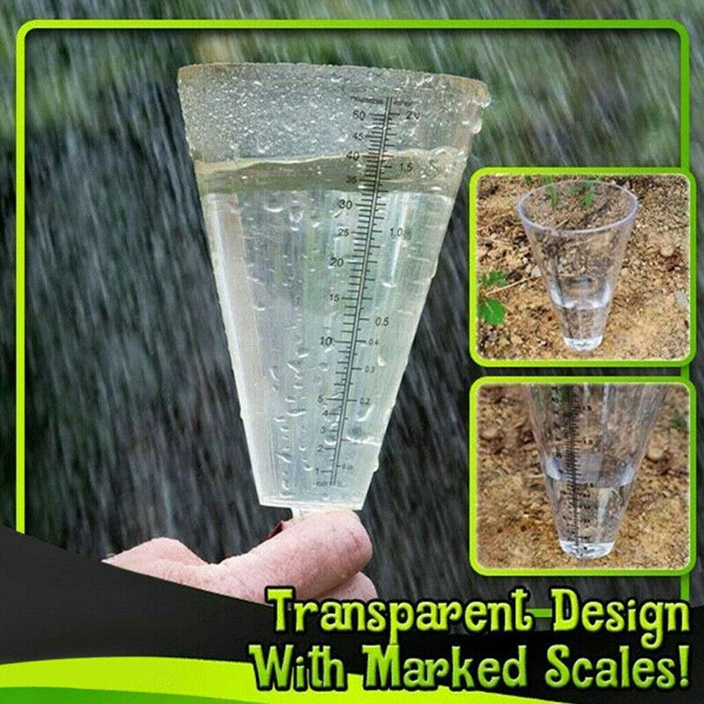 Cone Rain Gauge Measurement Ground Precipitation Garden Rainfall Measuring ToBA