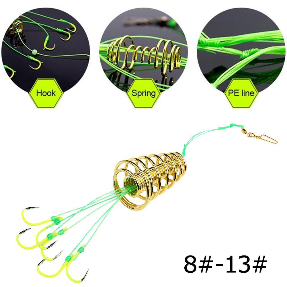Details about   Fishing Bait Spring Lures Anti-winding Explosion Bomb Hooks Fish New Tackle V6X0 
