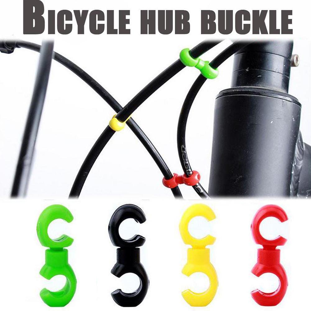 10 Pcs Bicycle Pipeline Buckle S Shaped Hook Clips Brake Gear