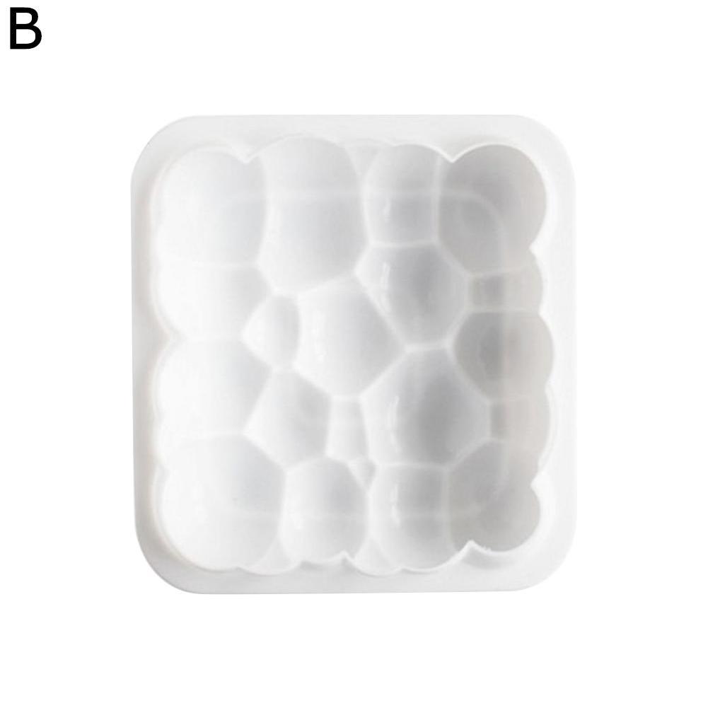 Cloud Cake Mold Food Grade Silicone 6 Cavities Square x Bubble Moulds 1 Z4Q6