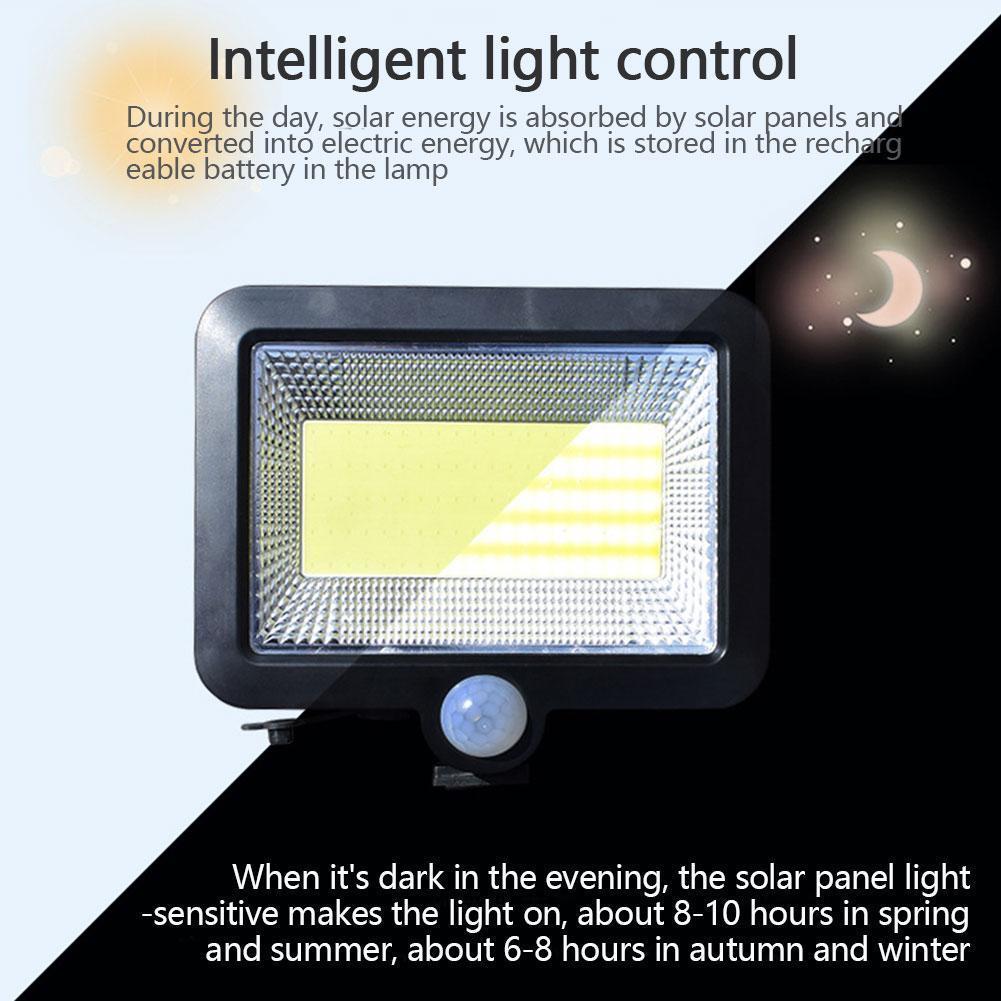 100 LED Solarlampe Solarlampe mit Bewegungsmelder Außenflutlicht