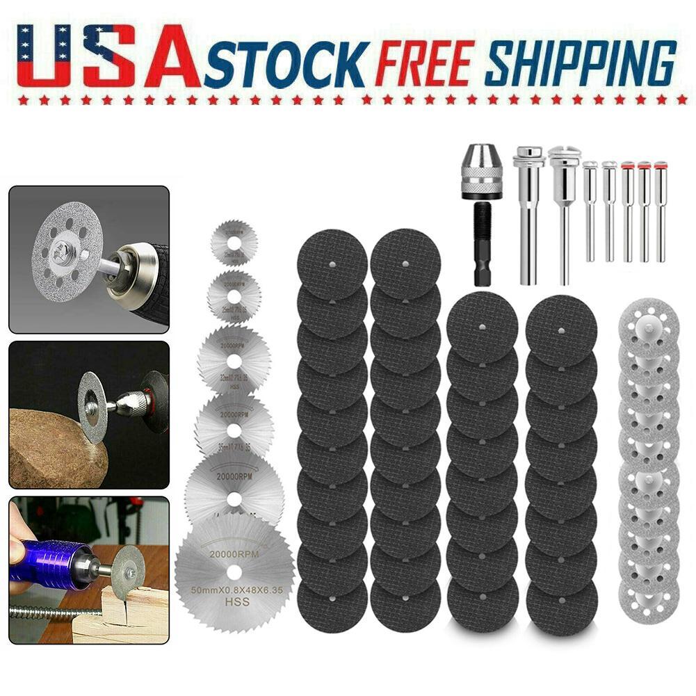 60x Diamond Cutting Wheels For Dremel Rotary Tool die grinder metal Cut Off Disc