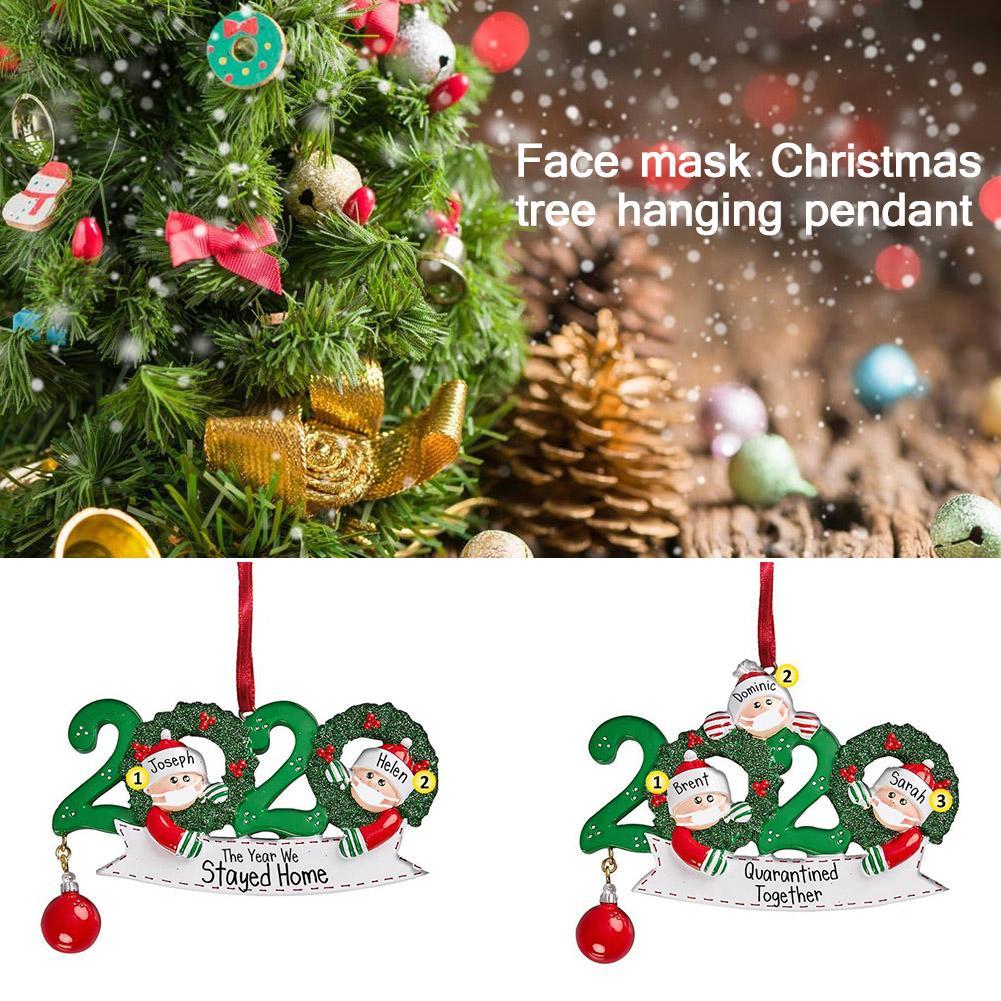 2020 Christmas Santa Claus Mask Christmas Charm Family Personalized Decoration.