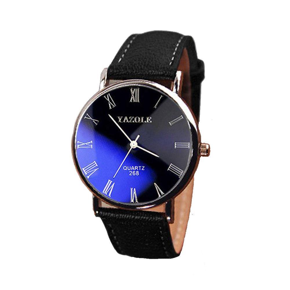thumbnail image 5 of Ruifaya Relojes de pulsera para hombre Reloj analógico de cuarzo Moda Regalo Cuero *1 Y8Q5!!, 5 of 7