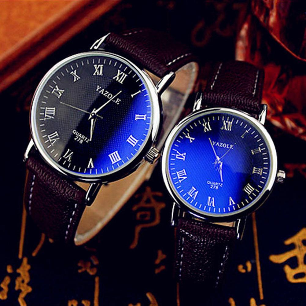 thumbnail image 4 of Ruifaya Relojes de pulsera para hombre Reloj analógico de cuarzo Moda Regalo Cuero *1 Y8Q5!!, 4 of 7