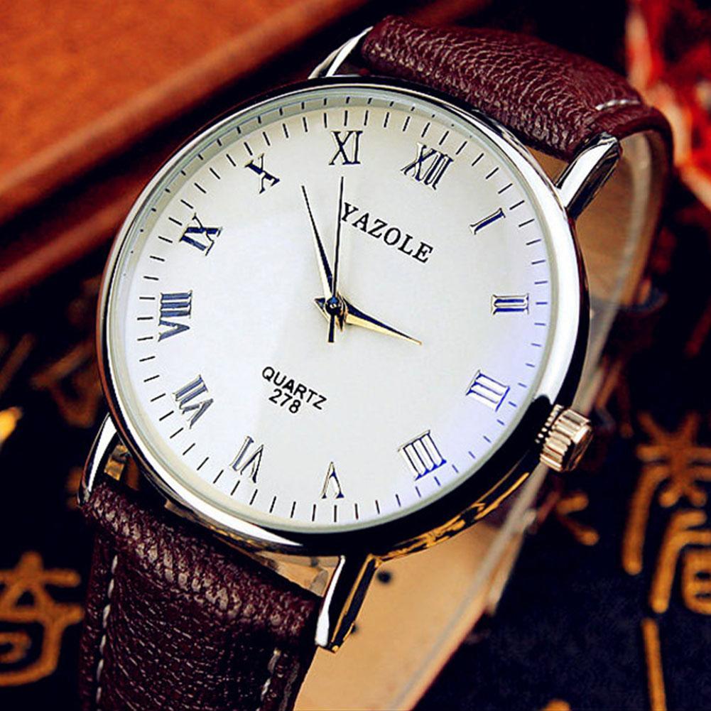 thumbnail image 3 of Ruifaya Relojes de pulsera para hombre Reloj analógico de cuarzo Moda Regalo Cuero *1 Y8Q5!!, 3 of 7