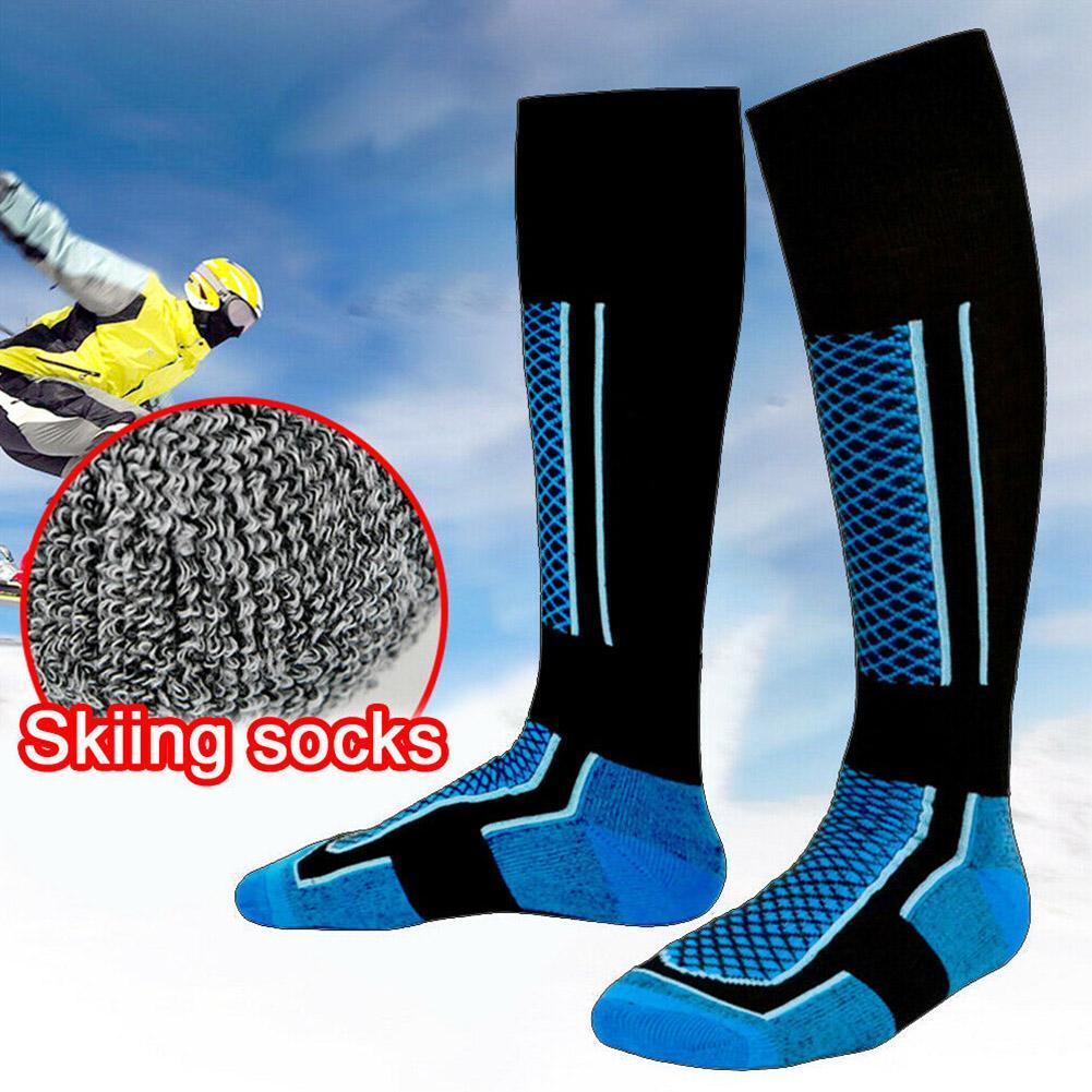 Men Women Snow Thick Ski Socks Hiking WearproofLong Ski Socks Breathable