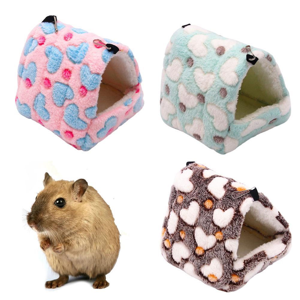 Guinea Pig Wooden Hamster Hide Mini Cage Hideout Small Animal House