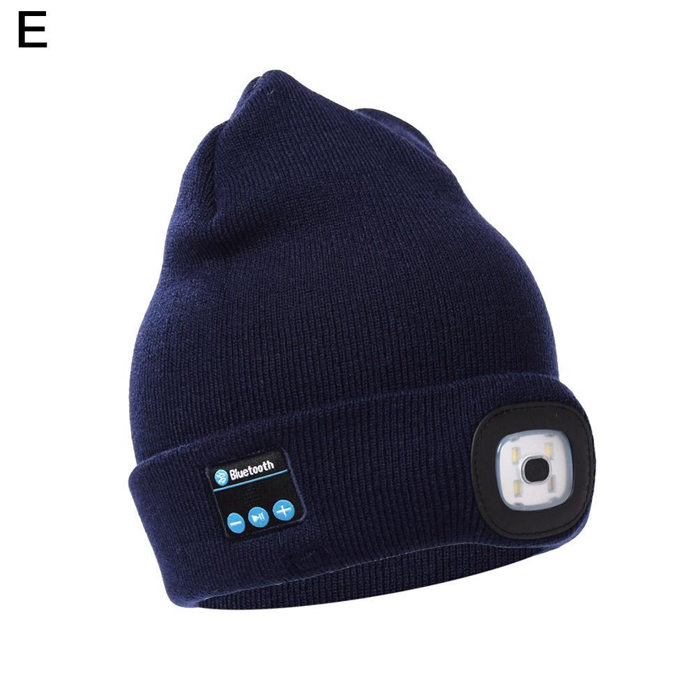 bluetooth beanie hat with led light