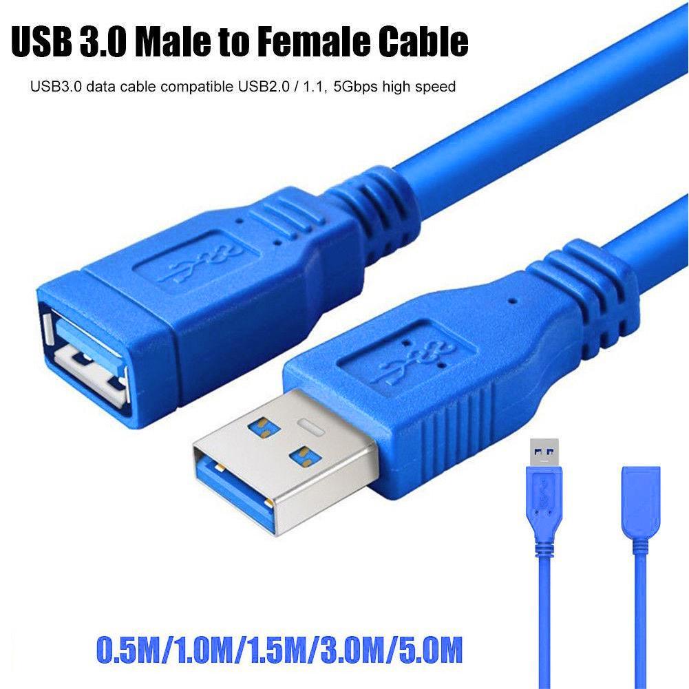 thumbnail image 4 of Wartleves Cable extensor de sincronización de datos USB 3.0 tipo A macho a hembra. L1 K39C, 4 of 7