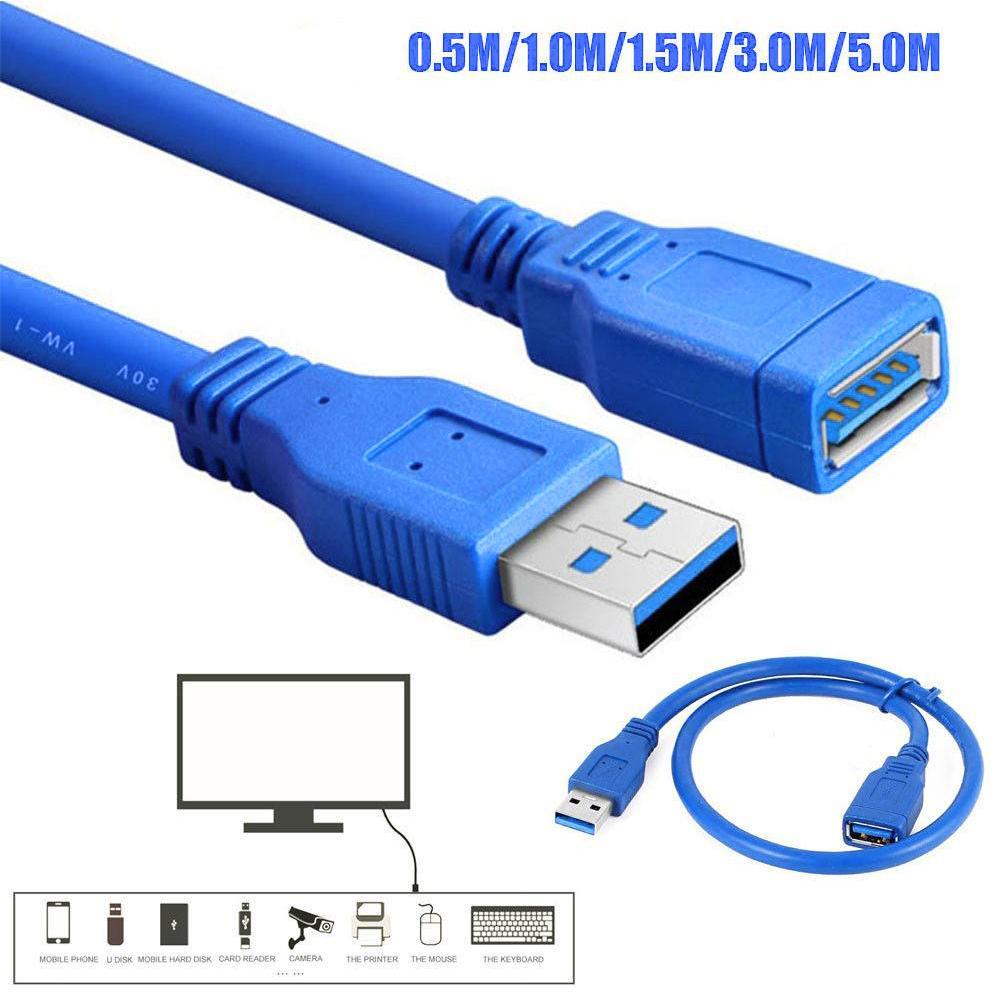 thumbnail image 3 of Wartleves Cable extensor de sincronización de datos USB 3.0 tipo A macho a hembra. L1 K39C, 3 of 7