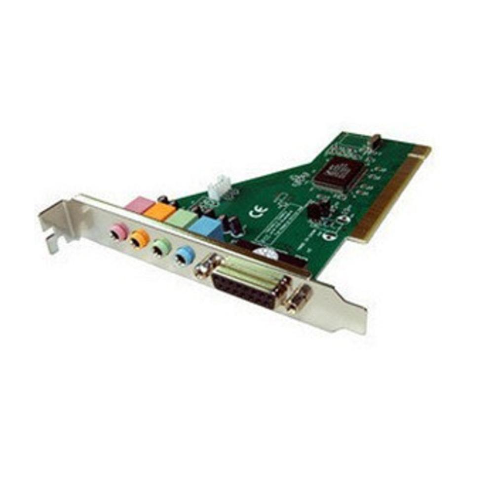 Scheda Audio PCI 5.1 Surround 3D Green 4CH | Per Computer Con Uscita 4 Canali E Compatibilità DOS/Windows/Linux
