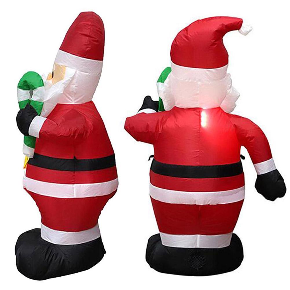 4ft Christmas Inflatable Santa Claus Air Blown Light Up Outdoor Yard ...