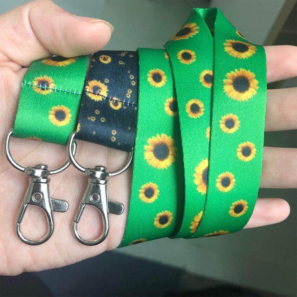 fake sunflower lanyard