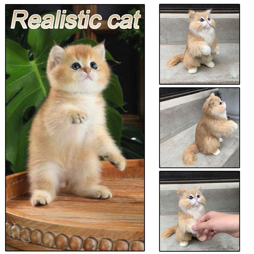 lifelike stuffed cat toy