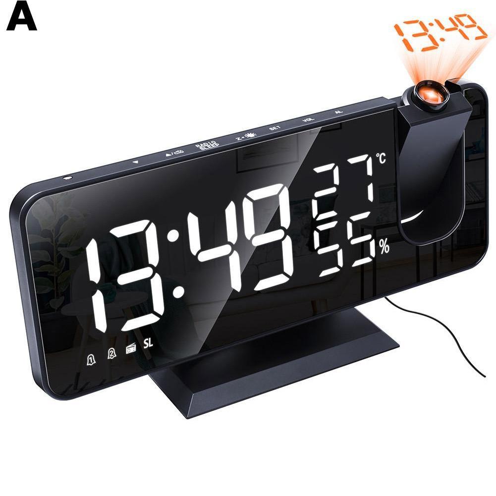 Projection Alarm Clock Digital Projection Clock with Weather Station