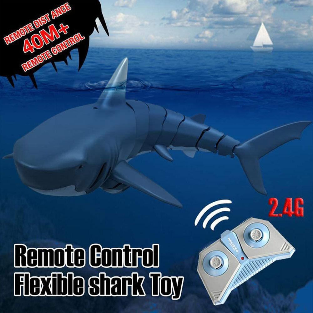2.4G Remote Control Shark Electronic Shark Fish RC Boat Prank Toys | eBay