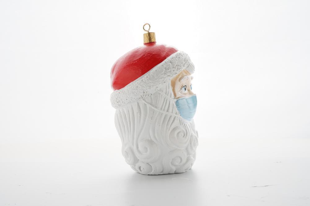 Christmas Tree Ornaments Santa Wearing Mask Hanging Decor Creative