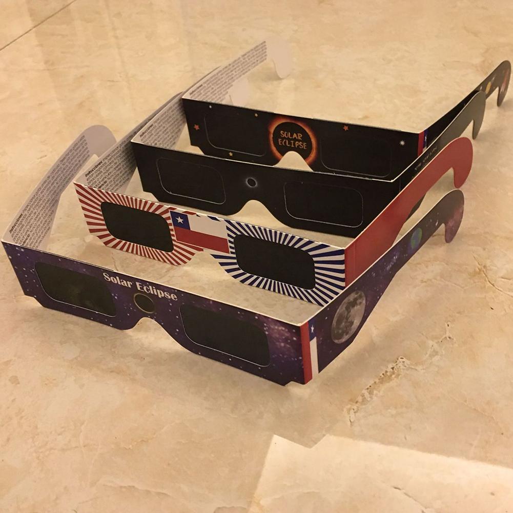 1/3/5Pcs Total Solar Eclipse Glasses Glasses Paper Holder To Protect