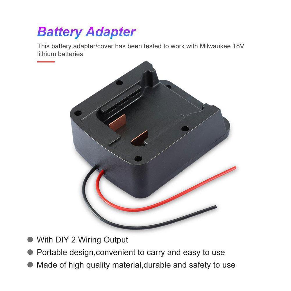 Adapter Converter for Milwaukee M18 18V Li-ion Battery+135mm Wire Cable