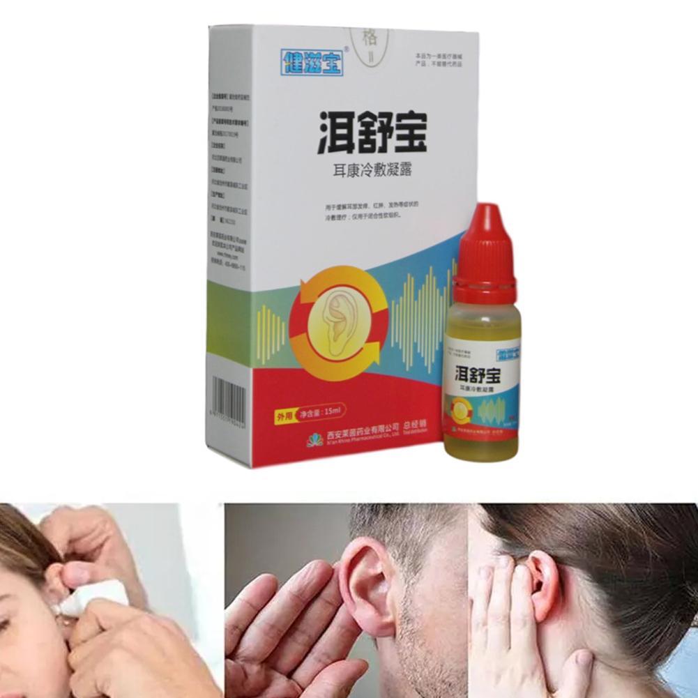 Ear Liquid Acute Otitis Drops Herbal Medicine Earwax Deafness Removal