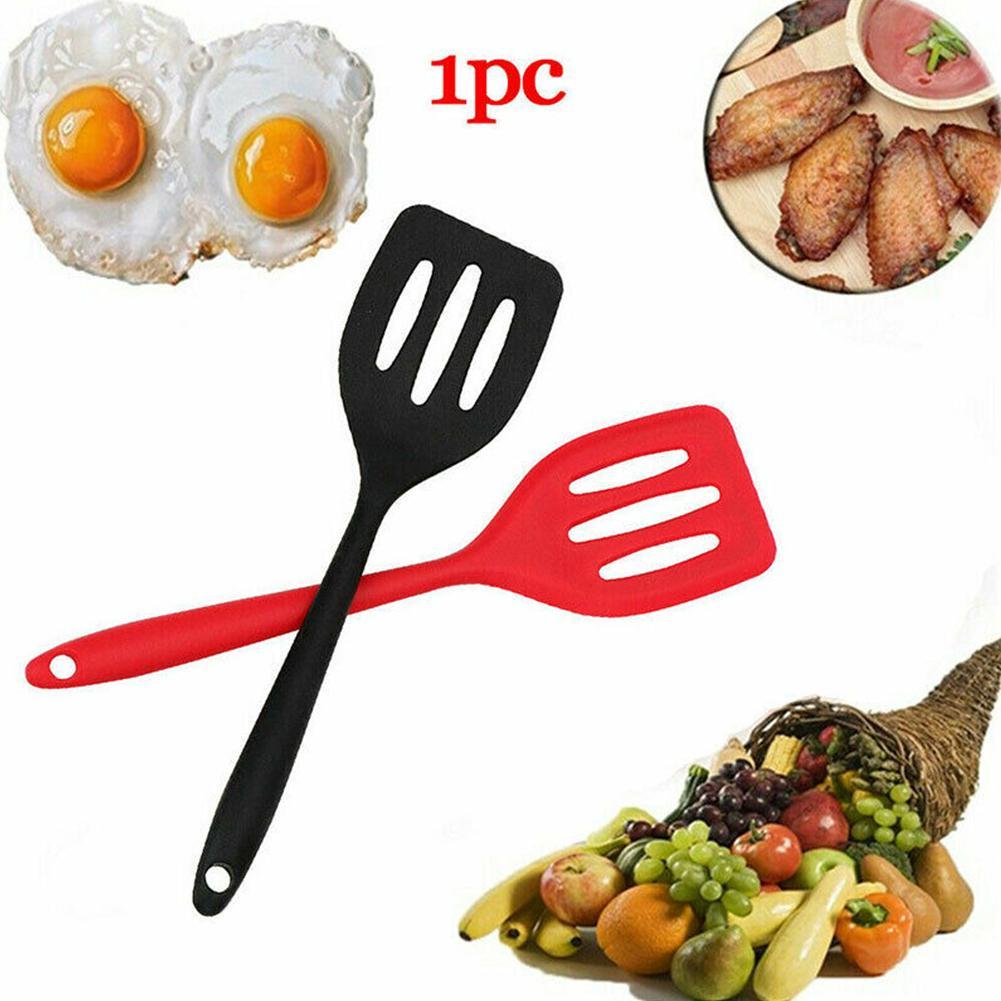 Details about   Silicone Spatula Nonstick Fish Slice Eggs Turners Kitchen Cooking New O0T8