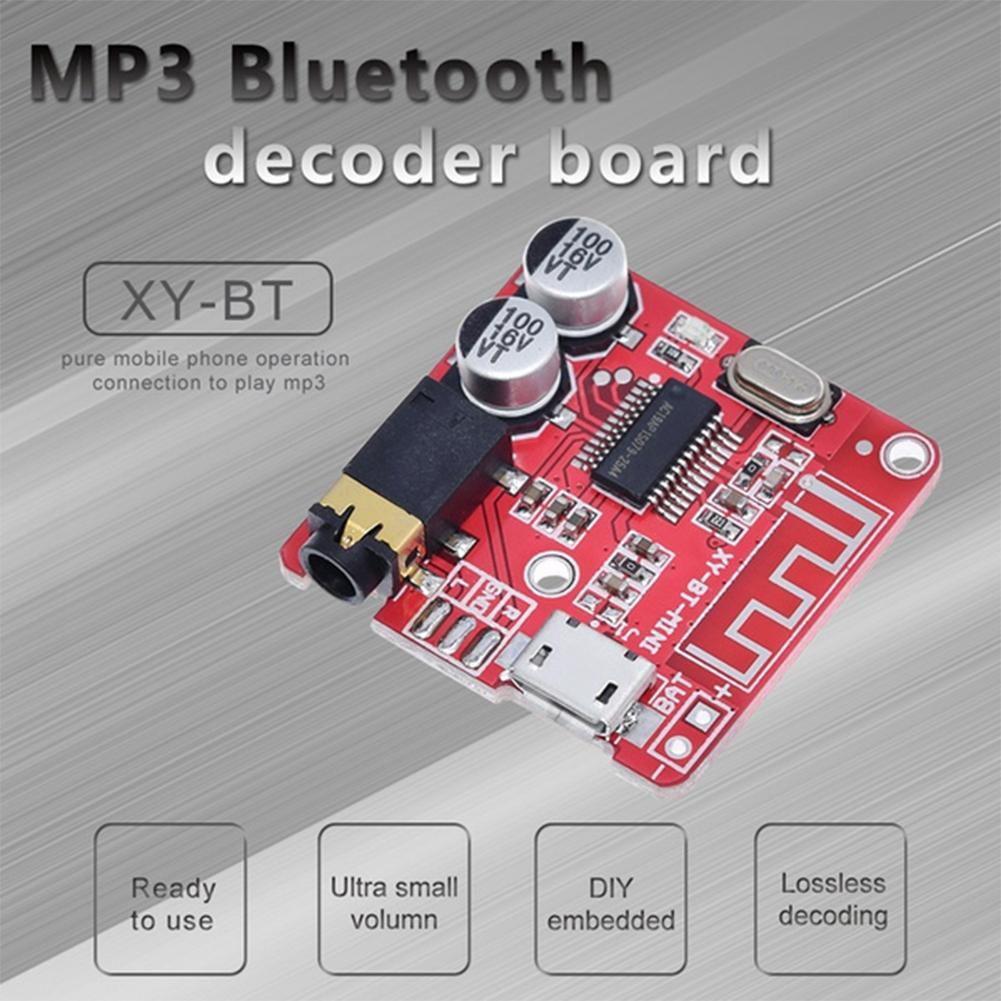 Module Audio Receiver Bluetooth 4.1 Mini MP3 Decoder Board DIY Car LED Indicator