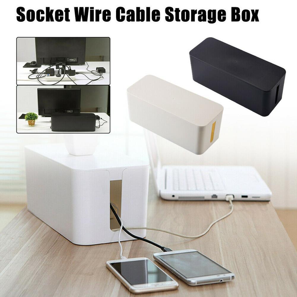 Cable Tidy Box Case Wire Cable Management Socket Safety Organizer Storage H7X2