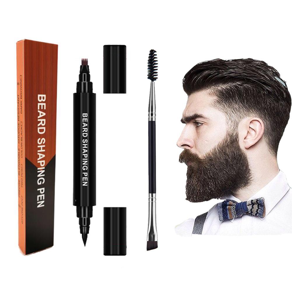 Four Fork Waterproof Beard Filling Pen Hair Engraving Styling Eyebrow
