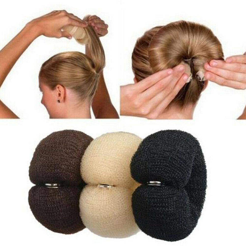 thumbnail image 3 of SGACAI Esponja de espuma para peinar el cabello, donas, anillos para el cabello, máquina para hacer moños, bonitas herramientas francesas, 3 of 7