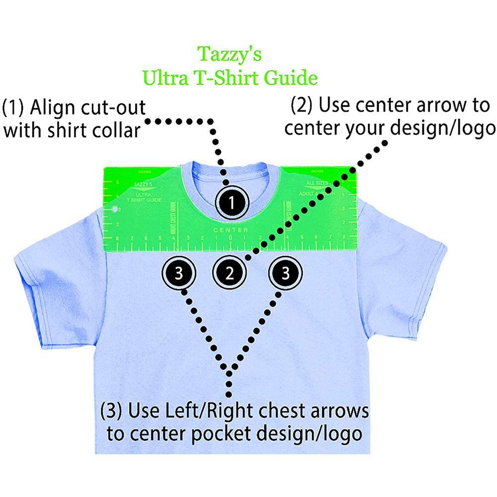 T-Shirt alignment Tool - Ruler - Centering Tool | HTV Alignment Guide | eBay