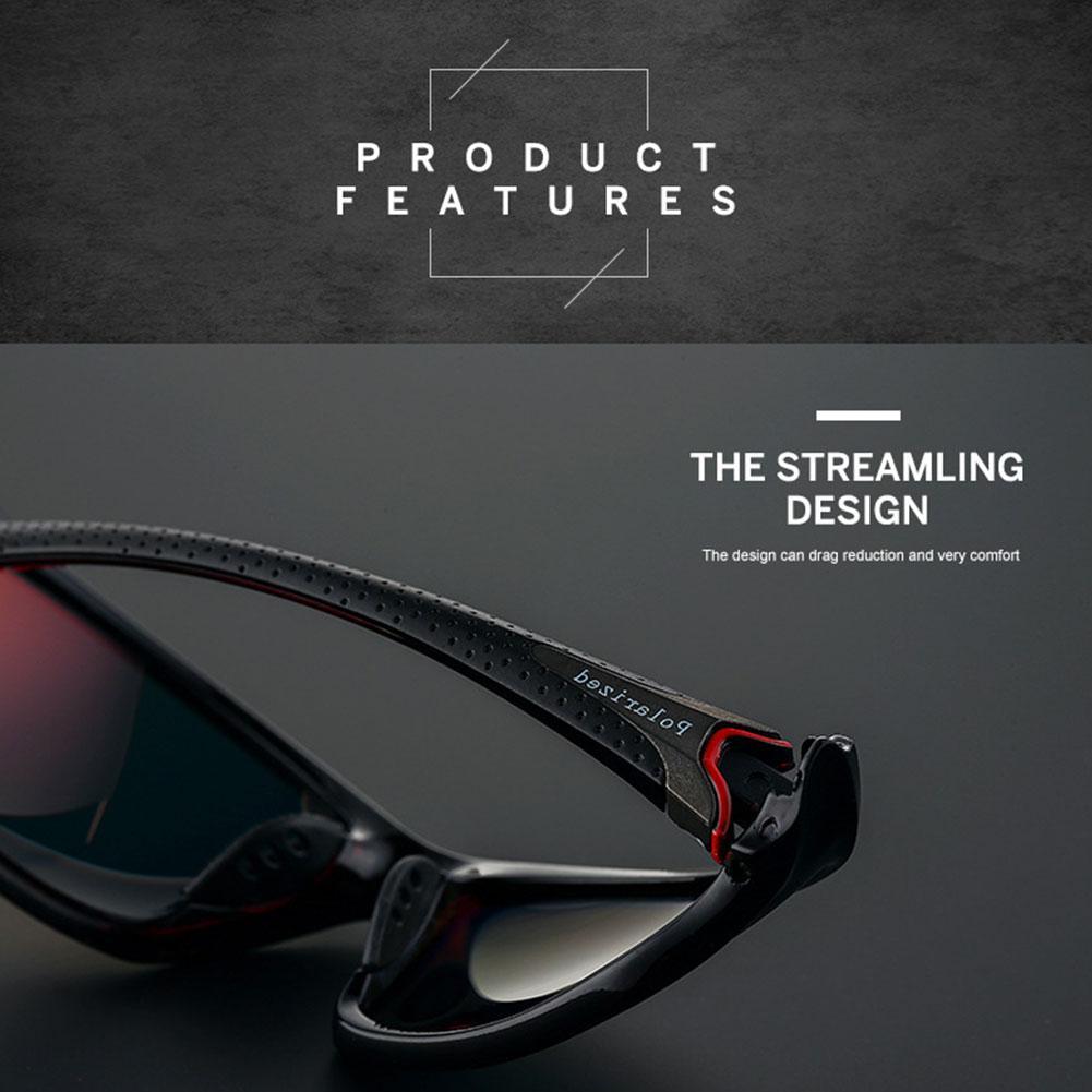 thumbnail image 4 of Wartleves Gafas de sol polarizadas deportivas para hombre, cuadradas, para conducir al aire libre, para pescar, FAST Z, 4 of 7