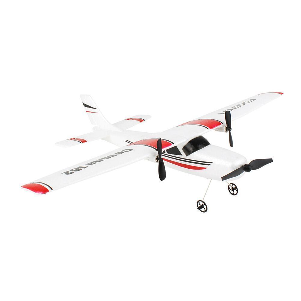 Avião de Asa Fixa para Crianças Fixas ao ar Elétrico com 2 Avião Cessna Faça Você Mesmo rc Canais Epp Artesanal 2.4ghz Folhas Livre Fx801 182 3 com 2 canais epp artesanal, 2.4ghz, folhas fixas ao ar livre
