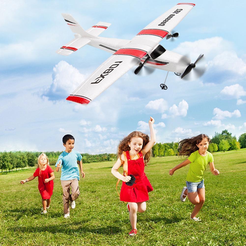 Avião de Asa Fixa para Crianças Fixas ao ar Elétrico com 2 Avião Cessna Faça Você Mesmo rc Canais Epp Artesanal 2.4ghz Folhas Livre Fx801 182 10 com 2 canais epp artesanal, 2.4ghz, folhas fixas ao ar livre