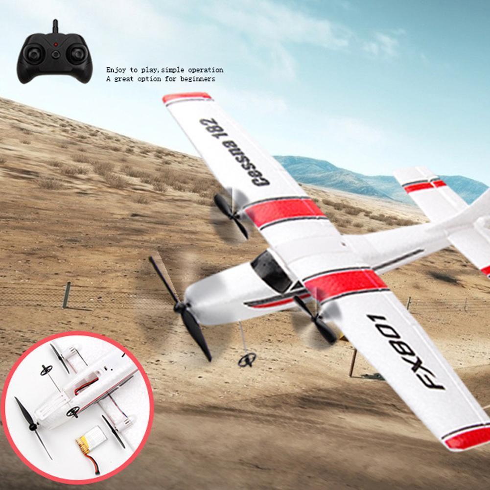 Avião de Asa Fixa para Crianças Fixas ao ar Elétrico com 2 Avião Cessna Faça Você Mesmo rc Canais Epp Artesanal 2.4ghz Folhas Livre Fx801 182 13 Aviões de radiocontrole