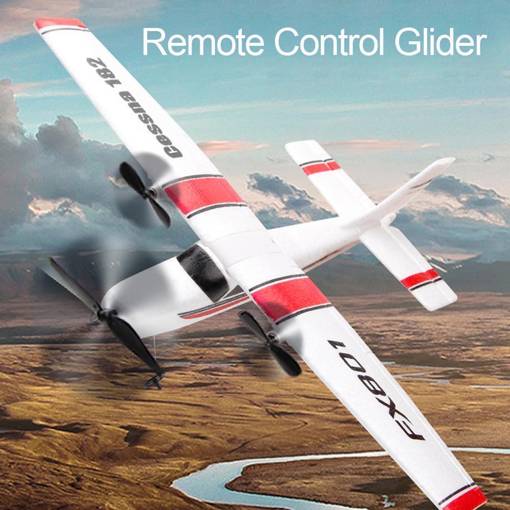 Avião de Asa Fixa para Crianças Fixas ao ar Elétrico com 2 Avião Cessna Faça Você Mesmo rc Canais Epp Artesanal 2.4ghz Folhas Livre Fx801 182 14 de asa fixa para crianças, avião elétrico