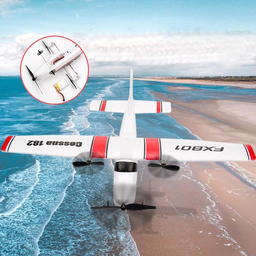Avião de Asa Fixa para Crianças Fixas ao ar Elétrico com 2 Avião Cessna Faça Você Mesmo rc Canais Epp Artesanal 2.4ghz Folhas Livre Fx801 182 16 Brinquedos e hobbies