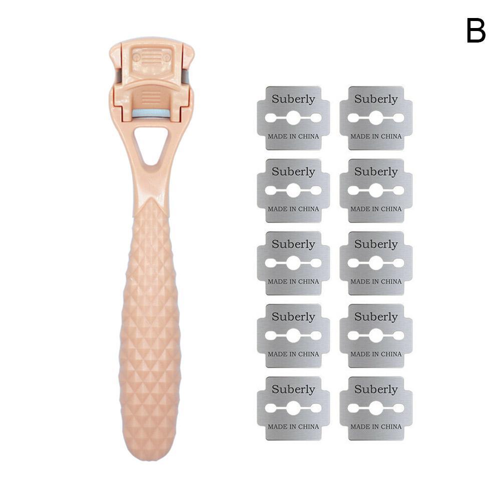 Feet Heel Scraper Cutter Foots Care File Pedicure Razors Tools +10PCS