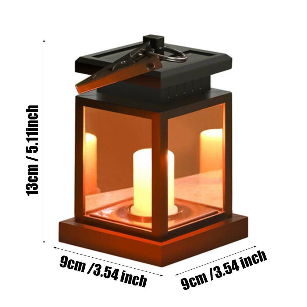 LED Solar Powered Hanging Lantern Lights Outdoor Garden Lamp Waterproof