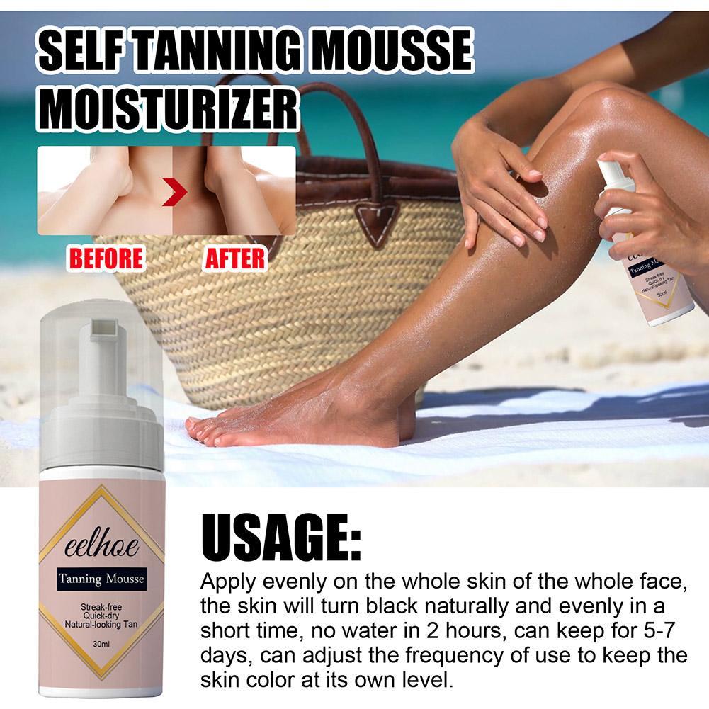 Sunless Tanning Self Tan Organic Natural Fake Beach Freeship Long Lasting Suntan Mousse Tan Lotion Body Tannining Long Lasting