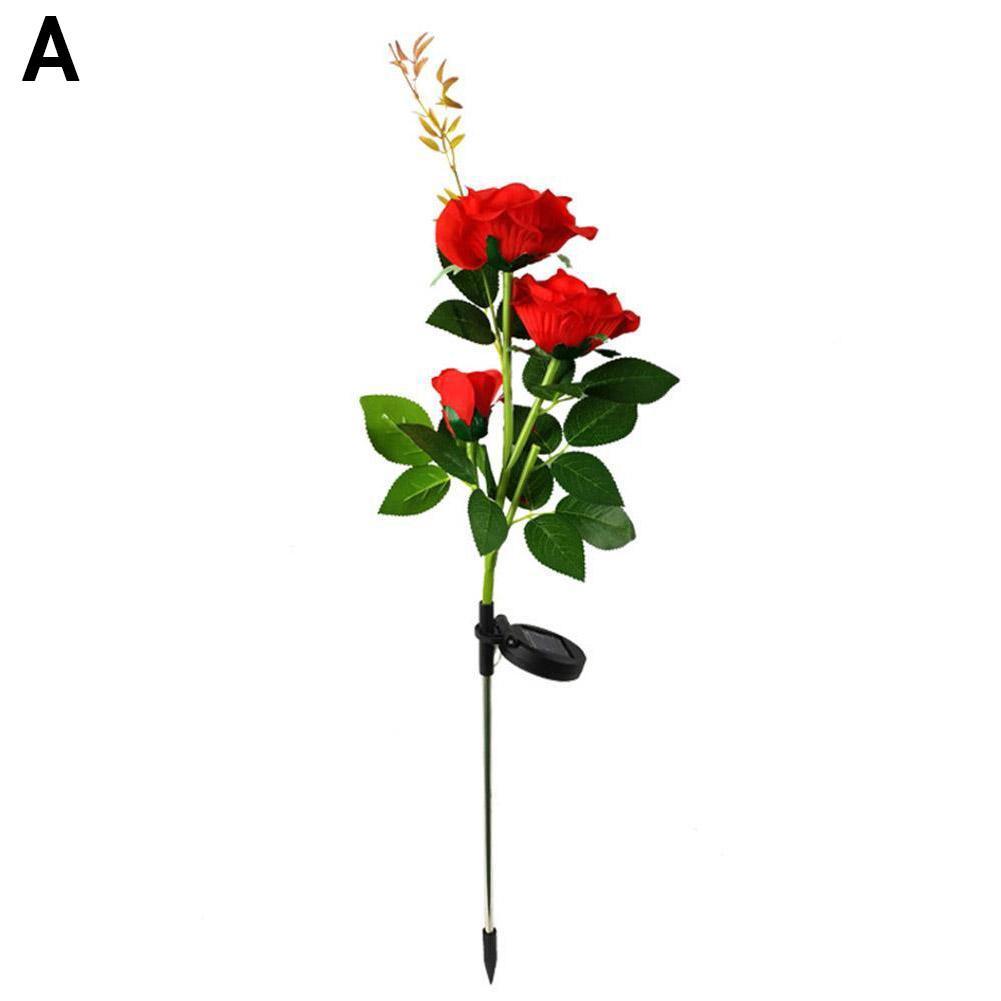 Solar para a Estaca ao ar Luz de Energia Flor Solar Rosa Lâmpada Led Livre Festa Lírio Jardim Pátio Decoração Luz 1 Flor solar luz rosa flor lâmpada led