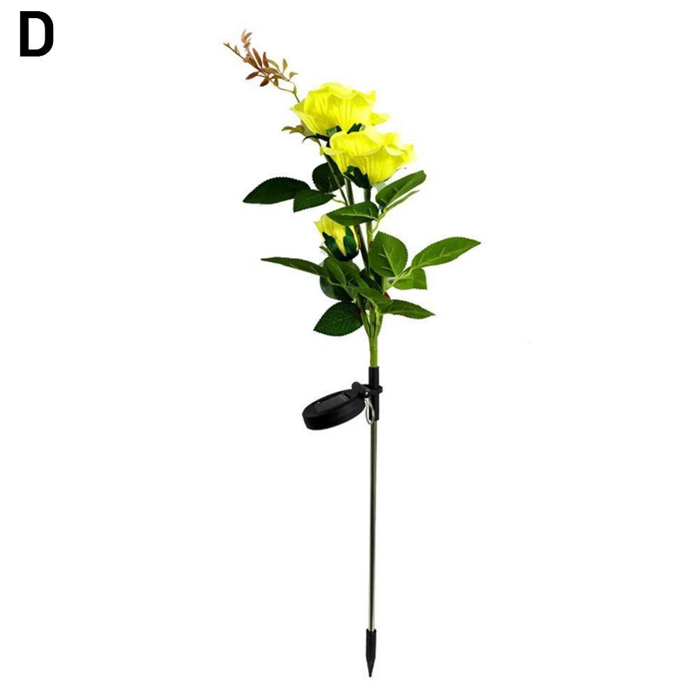 Solar para a Estaca ao ar Luz de Energia Flor Solar Rosa Lâmpada Led Livre Festa Lírio Jardim Pátio Decoração Luz 20 Luzes e Iluminação