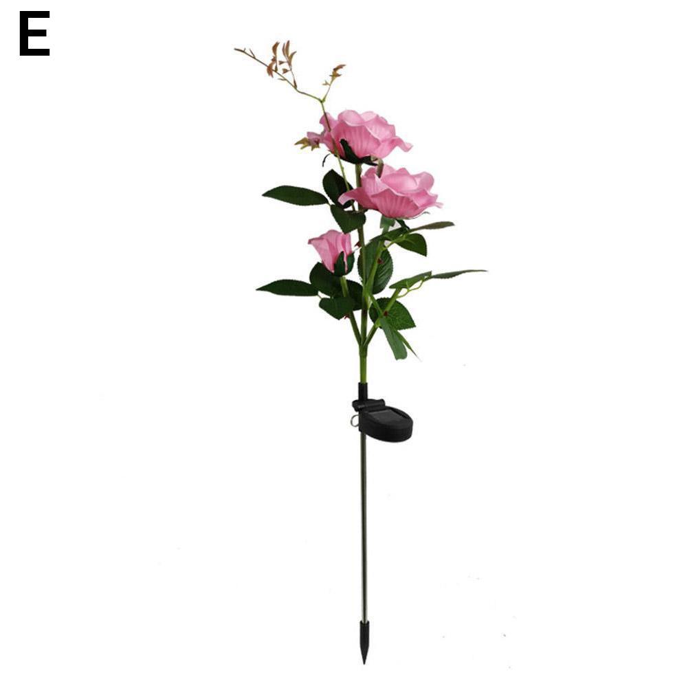 Solar para a Estaca ao ar Luz de Energia Flor Solar Rosa Lâmpada Led Livre Festa Lírio Jardim Pátio Decoração Luz 21 ao ar livre festa lírio rosa luz jardim pátio decoração luz